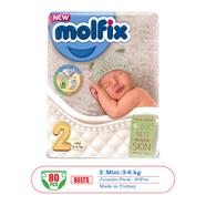 Molfix Pure and Soft Premium Diaper 3-6 kg - 64 pcs image