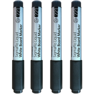 Monami SigmaFlo Liquid White Board Marker 4 Pcs -Black
