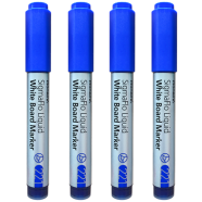 Monami SigmaFlo Liquid White Board Marker 4 Pcs -Blue