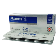 Monas 4 mg Chewable 10's Strip Tablet