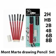 Mont Marte Drawing Pencil - 6pcs