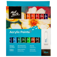 Mont Marte Acrylic Color Paint 18 color box 12ml Tube for artist
