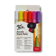 Mont Marte Acrylic Paint Marker Broad Tip-12pc