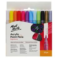 Mont Marte Acrylic Paint Marker Fine Tip-12pc