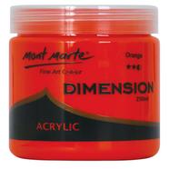 Mont Marte Dimension Acrylic Paint 250ml Pot - Orange - PMDA2508