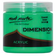 Mont Marte Dimension Acrylic Paint 250ml Pot - Emerald Green - PMDA2526
