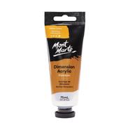 Mont Marte Dimension Acrylic Paint 75ml Tube - Yellow Ochre PMDA0033