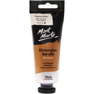 Mont Marte Dimension Acrylic Paint 75ml Tube - Titanium White PMDA0001