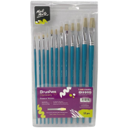 Mont Marte Discovery Series Paint Brush Set - Flat Sizes 1-12