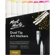 Mont Marte Dual Tip Art Marker - 24 Pcs