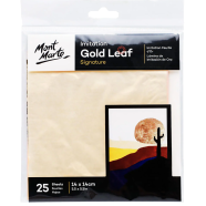 Mont Marte Imitation Gold Leaf 14 x 14cm 25 Sheet - MAXX0022