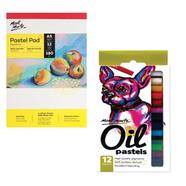 Mont Marte Oil Pastels-12 Colours