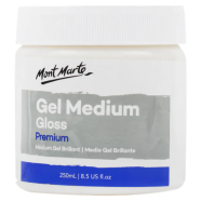 Mont Marte Premium Gel Medium Gloss 8.5oz (250ml), Suitable for Acrylic Paints icon