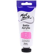 Mont Marte Satin Acrylic Paint 75ml Tube - Pink PMSA7512