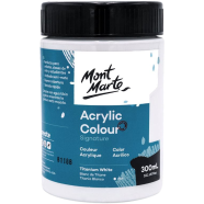 Mont Marte ‍Signature Acrylic Color Paint 300ml - Titanium White
