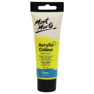 Mont Marte Signature Acrylic Paint 75ml Tube - Lemon Yellow