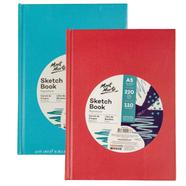 Mont Marte Sketch Book Hard Cover A5 110 GSM 220 Page Body Color Red And Sky Blue Only