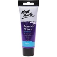 Mont Marte Studio Acrylic Paint 75ml - Purple (MSCH7516)