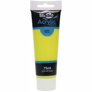 Mont Marte Studio Acrylic Paint 75ml - Lemon Yellow (MSCH7502)