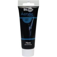 Mont Marte Studio Acrylic Paint 75ml - Lamp Black (MSCH7532)