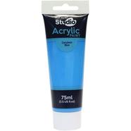 Mont Marte Studio Acrylic Paint 75ml - Cerulean Blue (MSCH7517)