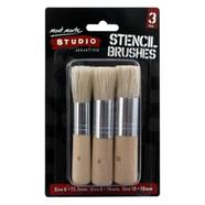 Mont Marte Studio Series Paint Brush Set - Stencil Brush 3pc - MAA0021