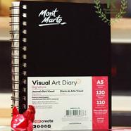 Mont Marte Visual Art Diary A5 110 gsm 120 Sheet