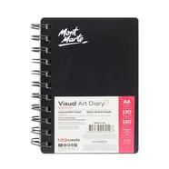 Mont Marte Visual Art Diary Spiral Bound White Paper- A6 110gsm 120 Sheet