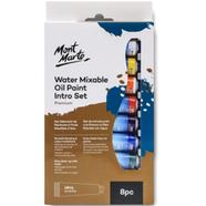 Mont Marte Water Mixable Oil Paint Intro Set 8 Colours 18ML