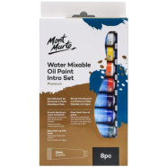 Mont Marte Water Mixable Oil Paint Intro Set 8 Colours 18ML