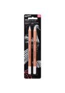 Mont Marte White Charcoal Pencils Lge Hex 2 pce - MPN0097