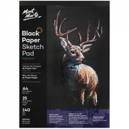 Mont marte Black Paper Sketch Pad - A4