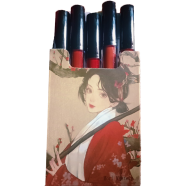 Mori Lipstick Portable Chinese Style Matte Lip Gloss Long Lasting Waterproof 5 Pcs
