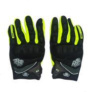 Motorcycle Racing Full Hand Gloves (gloves_a131_g_xl) - XL - Green