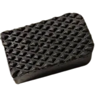 Motorcycle Universal Square Brake Paddle Grip Rubber Cover Black 1Pcs - Big(Discover etc)