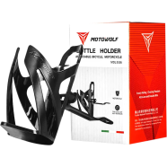 Motowolf MDL3536 Adjustable Motorcycle Cup Holder Universal Water Bottle Bracket For Handlebar Or Rearview Mount 1 Set