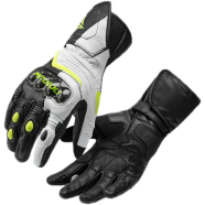 Motowolf Mdl0349 Premium Leather Motorcycle Gloves – Long Racing Gloves With Carbon Fiber Knuckle Protection