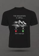 Mountain Calling Men's Stylish Half Sleeve T-Shirt - XL Size