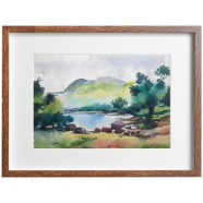 Mountain Watercolor - (20x16)inches