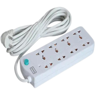 Multi Plug Maxline ML-2010 Multiplug 8 Port Extension Socket 20 Feet Cable