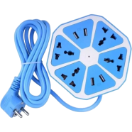 Multi Power Plug Extension, 4 Power Sockets and 4 USB Ports