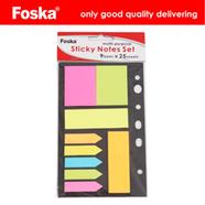 Multi-Purpose Foska Sticky Notes - 225 Sheets (Multicolor)