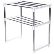 Multi-functional Oven Organizer Rack - White and Silver