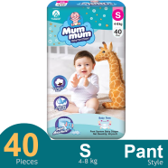 Mum Mum Pant System Baby Diaper (S Size) (4-8 kg) (40 Pcs)
