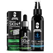 Muuchstac Face Care Kit Skin Lightening Oil 30ml and Ocean Face Wash-100 ml - Face Wash