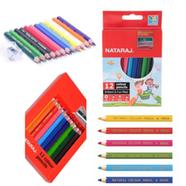 NATARAJ Art Assorted Colour Pencils 12 Pcs