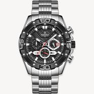 NAVIFORCE Luxury Mens Fashion Business Wristwatch Stainless Steel Waterproof Quartz Chronograph Watch image