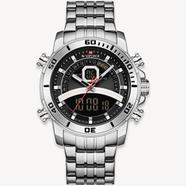 NAVIFORCE Men Luxury Business Sports Digital Quartz Stainless Steel Waterproof Multifunction Watch image