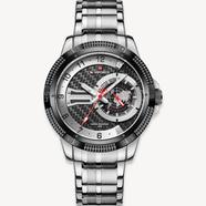 NAVIFORCE Men Simple Watches Fashion Stainless Steel Calendar Dual Display Waterproof Quartz Wristwatch image