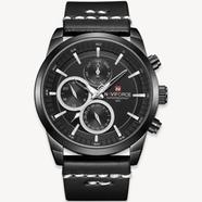 NAVIFORCE Mens Watches Luxury Waterproof Quartz Watch Fashion Leather Sport Wristwatch with Date image